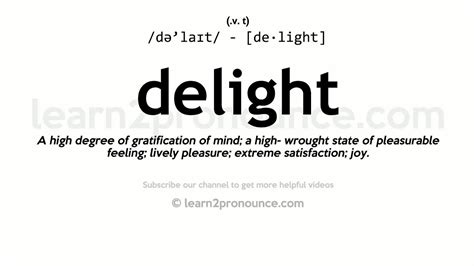 meaning of delighted.